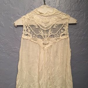 Forever 21 white lace blouse